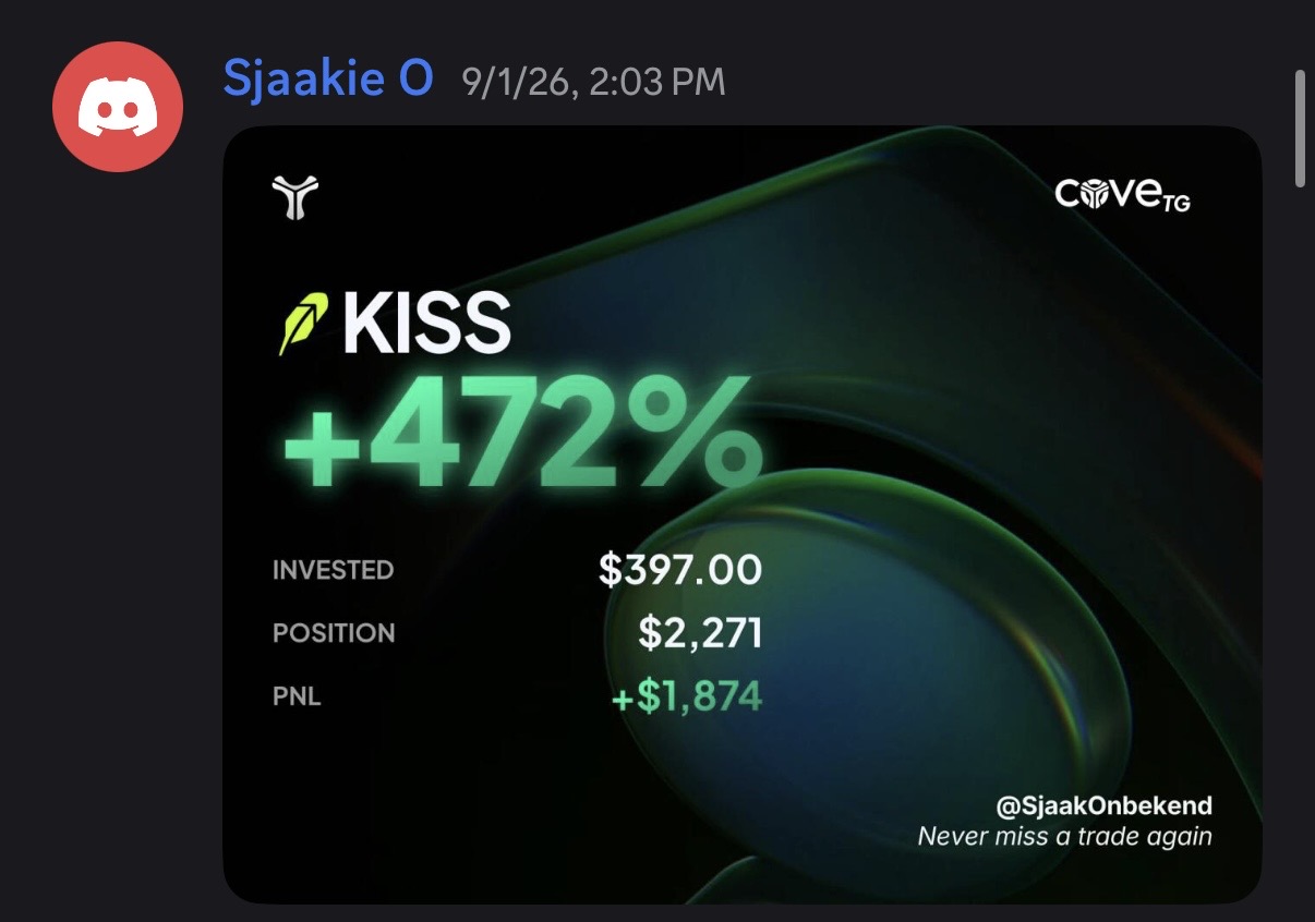 Community KISS trade: +472%