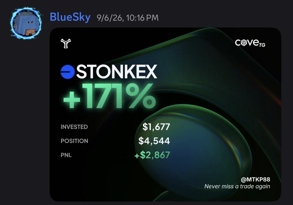 Community STONKEX trade: +171%